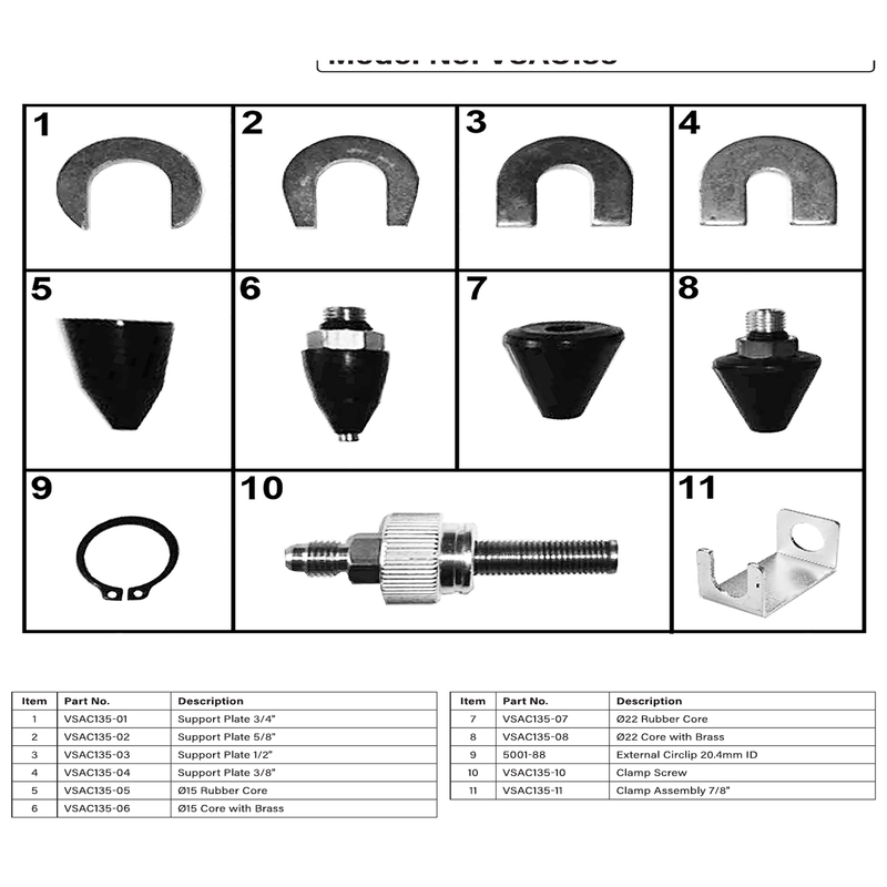 Sealey Support Plate 5/8"