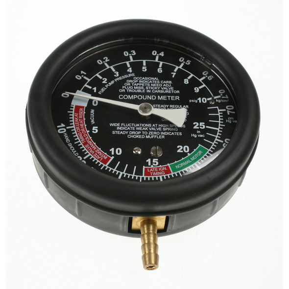 Sealey Gauge 70kg/cm2, btm fitt, 100mm od.