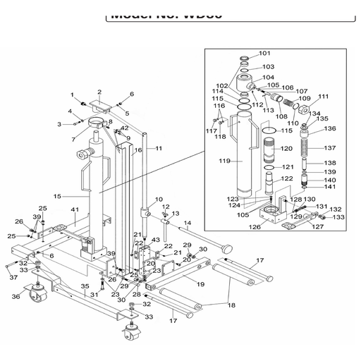 Sealey Hydraulic unit
