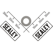 Sealey Nylon Washer (Ø7 x Ø12 x 1.5)
