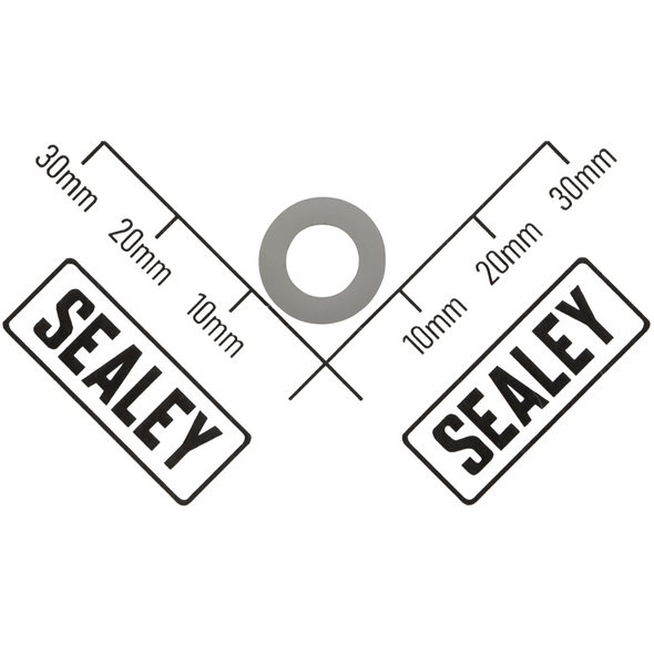Sealey Nylon Washer (Ø7 x Ø12 x 1.5)