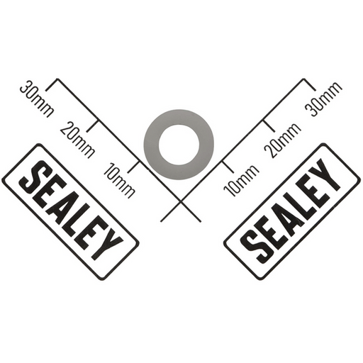 Sealey Nylon Washer (Ø7 x Ø12 x 1.5)