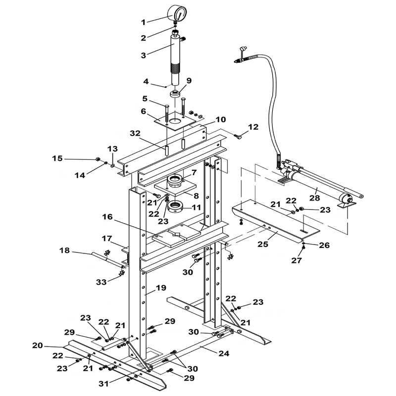 Sealey Table Support Pin