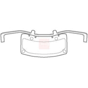 Apec Brake Pad Accessory Fitting Kit Front KIT1129