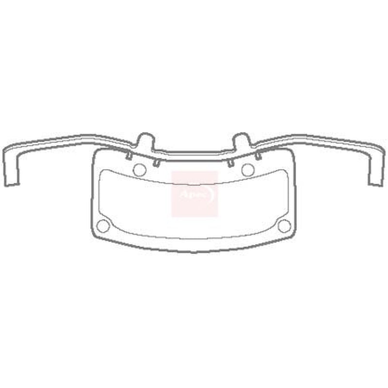 Apec Brake Pad Accessory Fitting Kit Front KIT1129