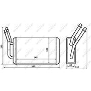 NRF Heater Matrix Core Heat Exchanger 54230
