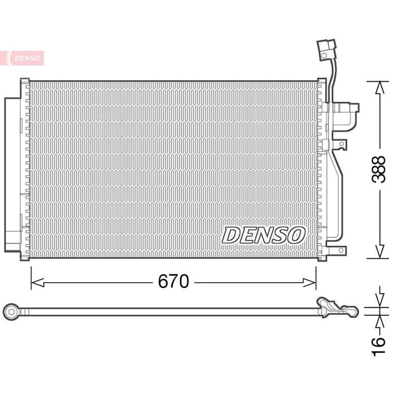 Denso Air Conditioning Condenser DCN15002