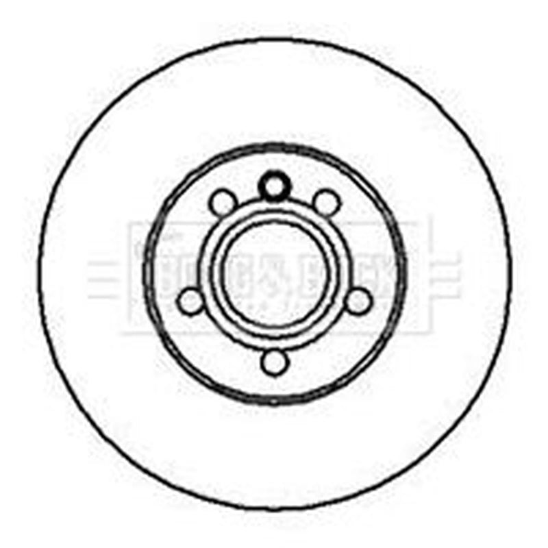 Borg & Beck 2 x Vented Front Brake Discs BBD4250