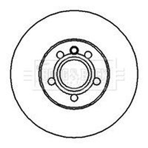 Borg & Beck 2 x Vented Front Brake Discs BBD4250