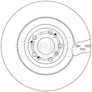 Borg & Beck Front Brake Discs BBD6224S