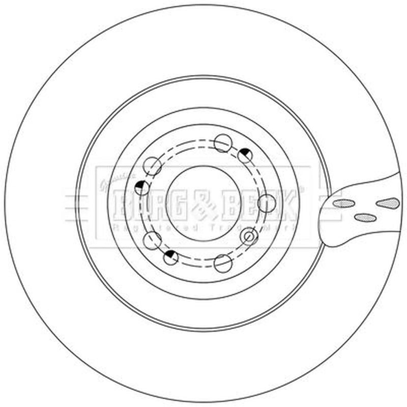 Borg & Beck Front Brake Discs BBD6224S