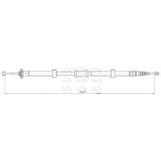 Apec Handbrake Cable Right Rear CAB1760