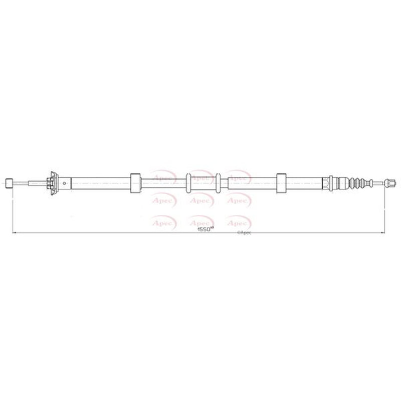 Apec Handbrake Cable Right Rear CAB1760