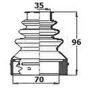 Borg & Beck Drive Shaft Bellow Kit Front Left BCB6141