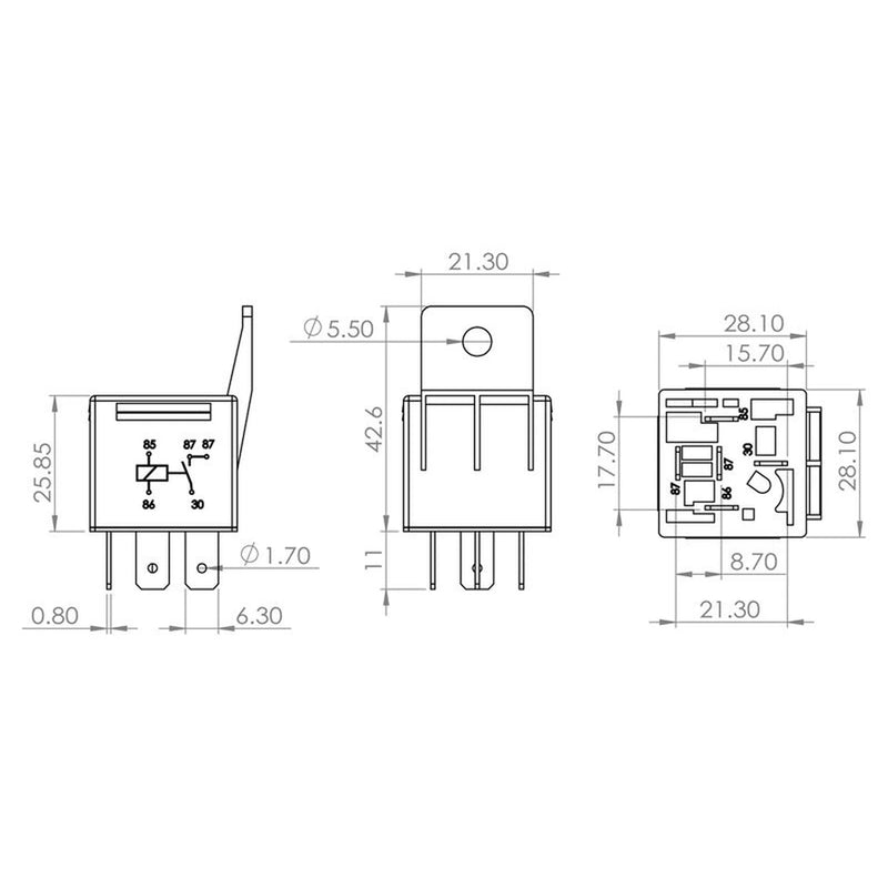 Bosch Main Power Relay 0 986 AH0 250