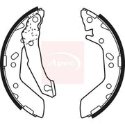 Apec Brake Shoe Set Axle Kit SHU627