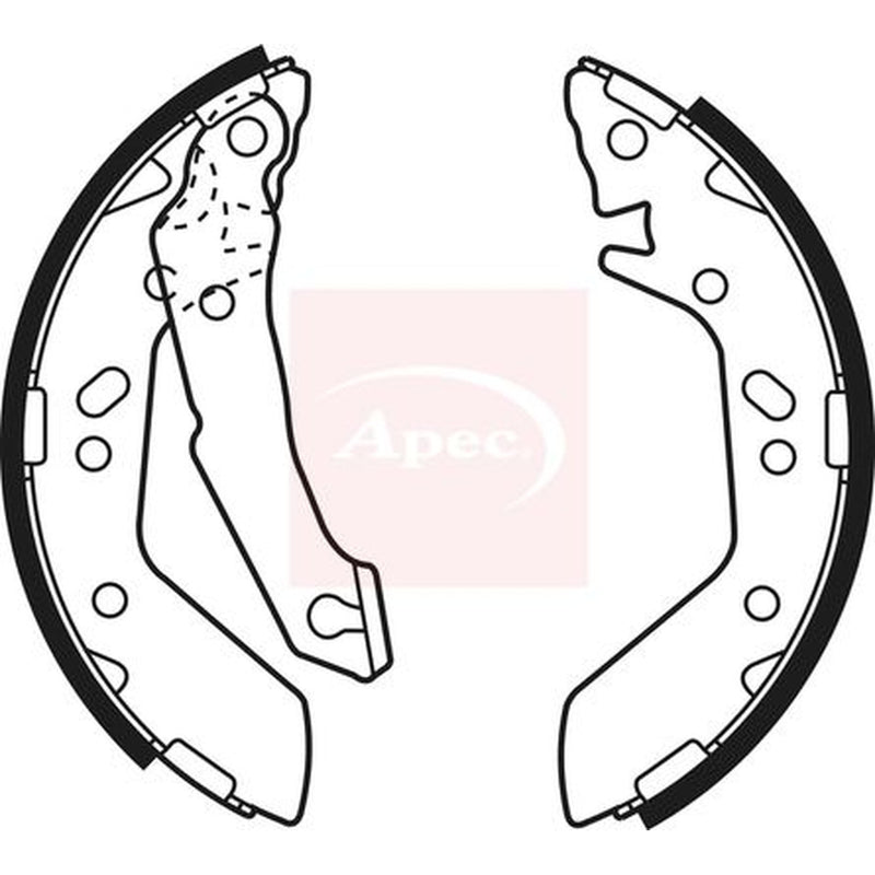 Apec Brake Shoe Set Axle Kit SHU627