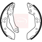 Apec Brake Shoe Set Axle Kit SHU627