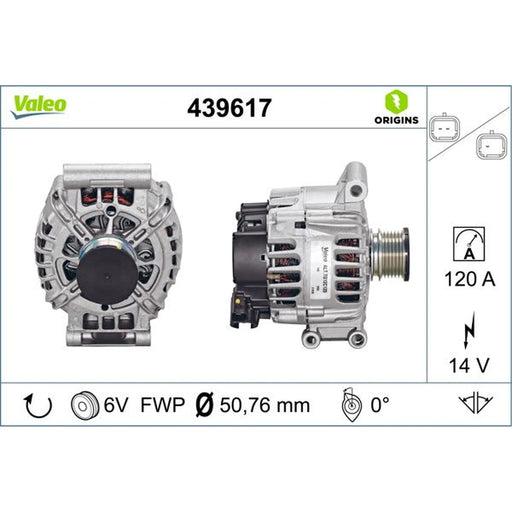 Valeo Car Alternator 12V 439617