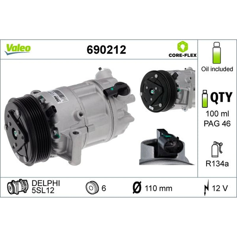 Valeo Air Conditioning Compressor 690212