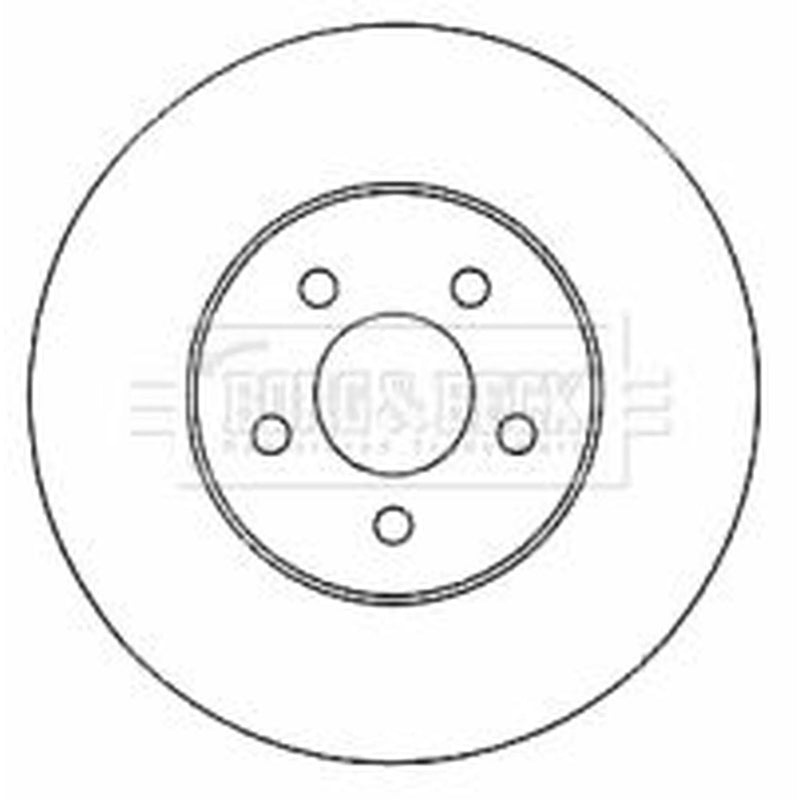 Borg & Beck 2 x Vented Front Brake Discs BBD4568