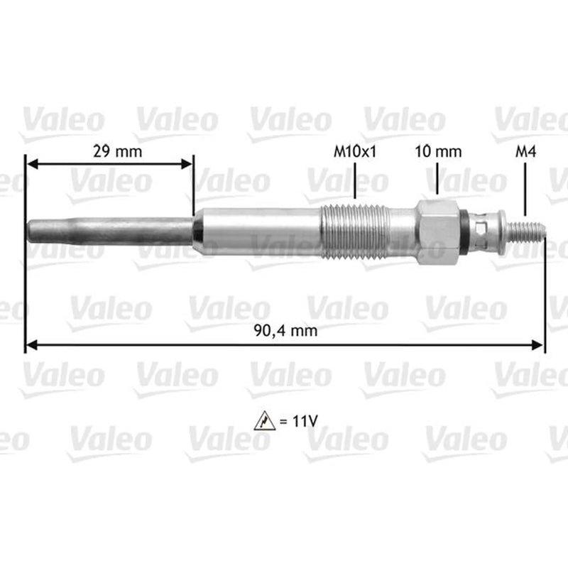 Valeo Diesel Engine Glow Plug 345101