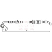 Apec Brake Hydraulic Hose Line Front Right HOS3661