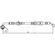 Apec Brake Hydraulic Hose Line Front Right HOS3661
