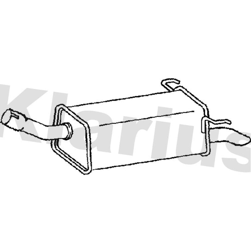 Klarius Box With Tail Pipe Rear GM758L