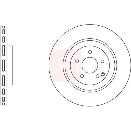 Apec 2 x Vented Front Brake Discs DSK3273