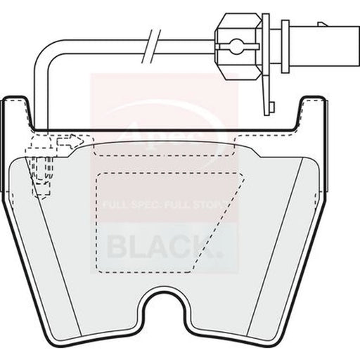 Apec Front Brake Pad Set PAD1378B