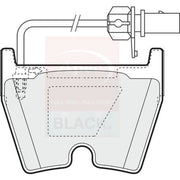 Apec Front Brake Pad Set PAD1378B