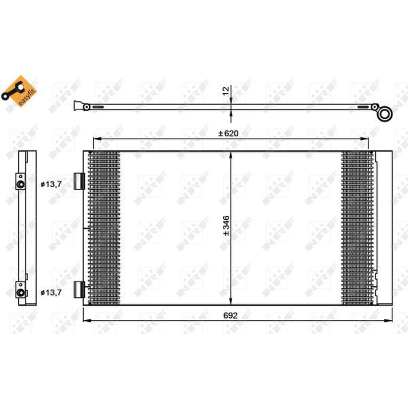 NRF Air Conditioning Condenser 35961
