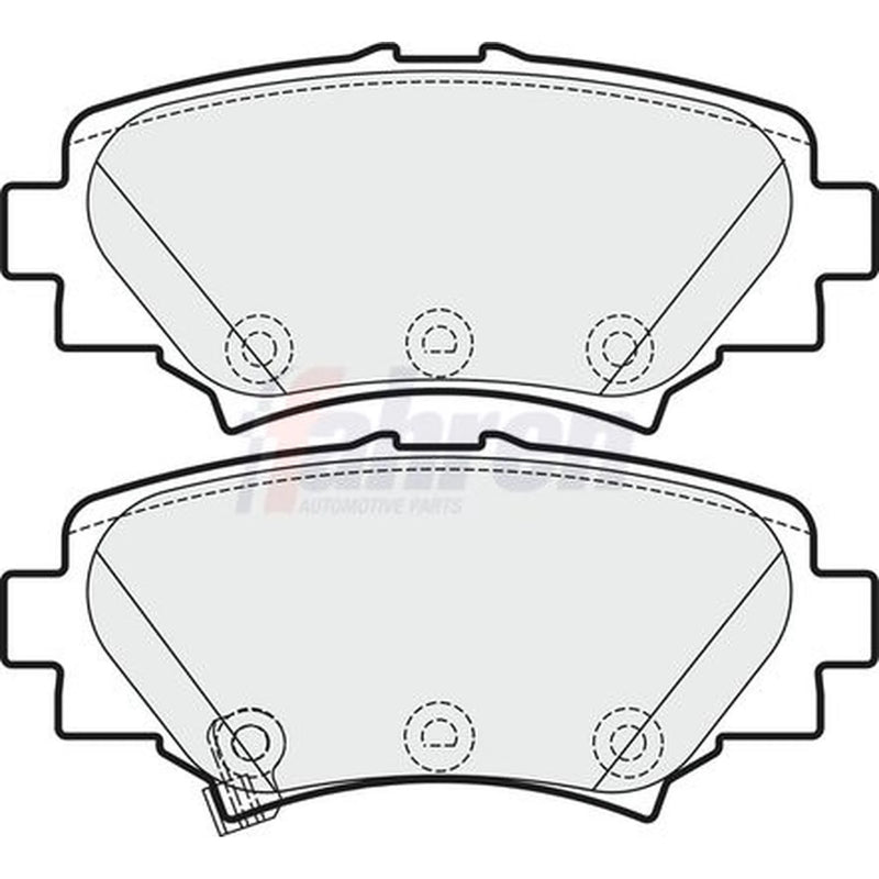 Fahren Rear Brake Pad Set FBP3748