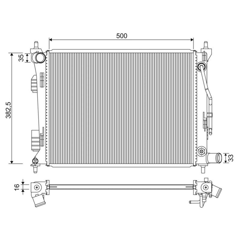 Valeo Engine Radiator 701342