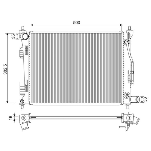 Valeo Engine Radiator 701342