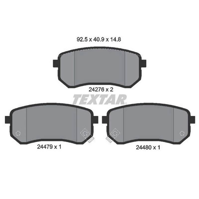Textar Rear Brake Pad Set 2427601