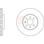 Apec 2 x Vented Front Brake Discs SDK6082