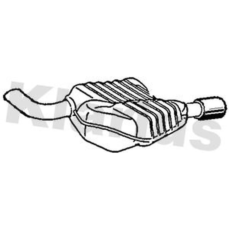 Klarius Box With Tail Pipe Left Rear AR260V