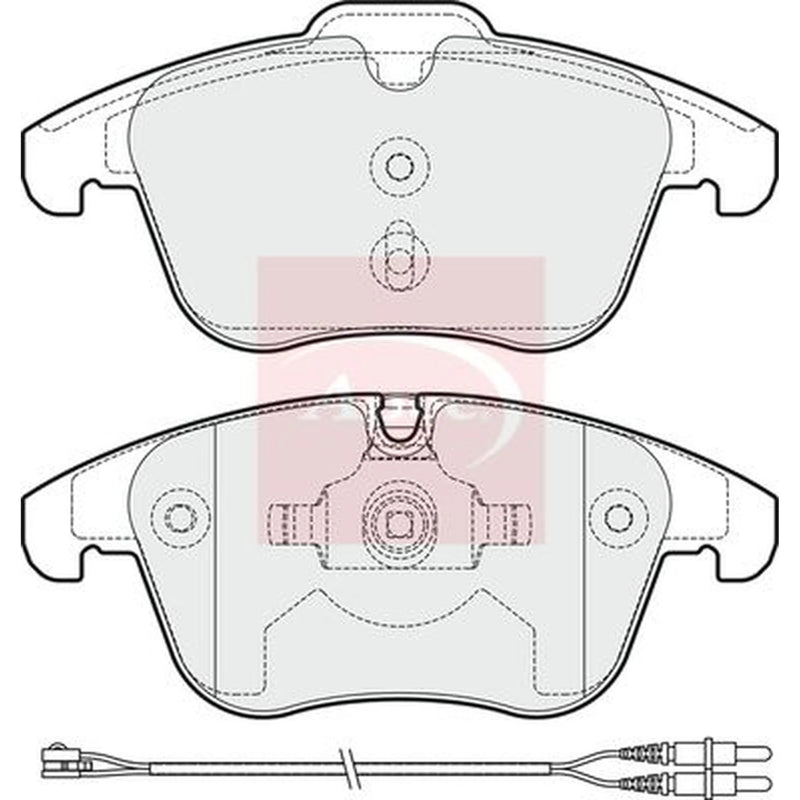 Apec Front Brake Pad Set PAD1668
