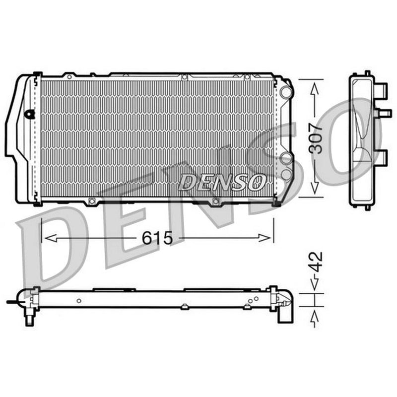 Denso Engine Radiator DRM02003