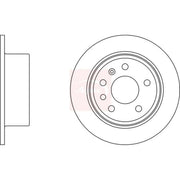 Apec 2 x Solid Rear Brake Discs DSK703