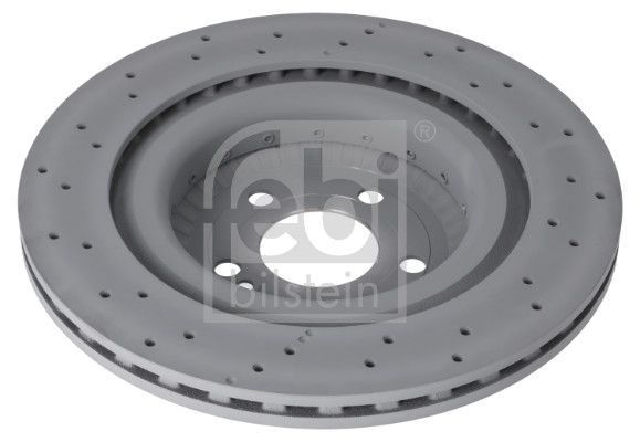 Febi 2 x Brake Disc Set Two-Piece Brake Disc Rear
