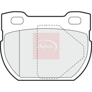 Apec Rear Brake Pad Set PAD907