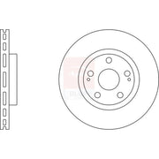 Apec 2 x Vented Front Brake Discs SDK6171