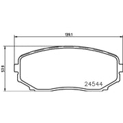DON Front Brake Pad Set PCP1359