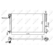 NRF Engine Radiator 58101A