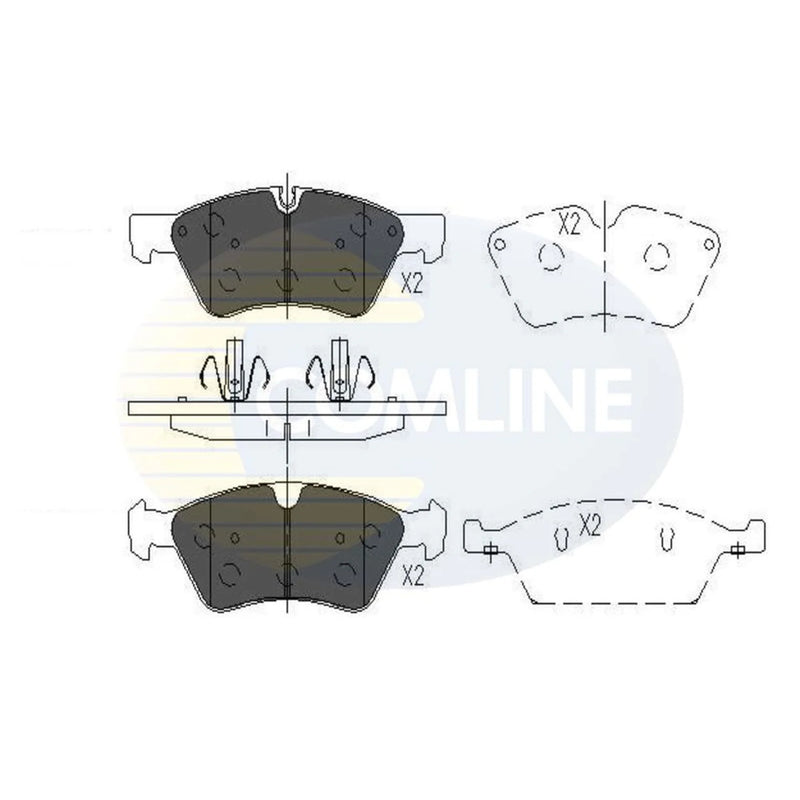 Comline 4 x Front Brake Pad Set CBP06060