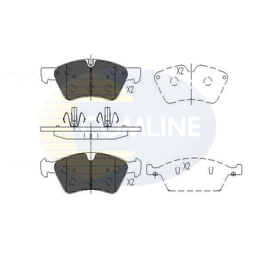 Comline 4 x Front Brake Pad Set CBP06060