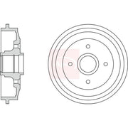 Apec Brake Drum Assembly Rear DRM9986